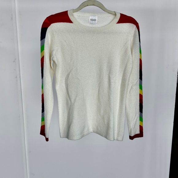MADELEINE THOMPSON Cream Lodi Pullover Sweater🌈 - Picture 4 of 7
